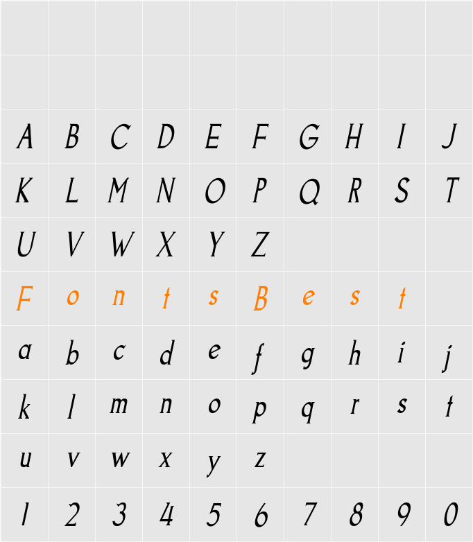 Goodfish Character Map