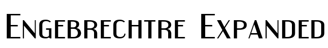 Engebrechtre Expanded Font Image
