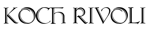 Koch Rivoli Font Image