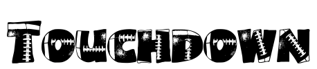 Touchdown Font Image
