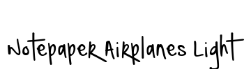 Notepaper Airplanes Light