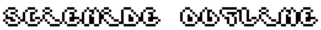 Scienide Outline Font Image