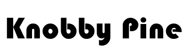 Knobby Pine Font Image