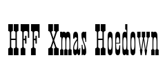 HFF Xmas Hoedown Font Image