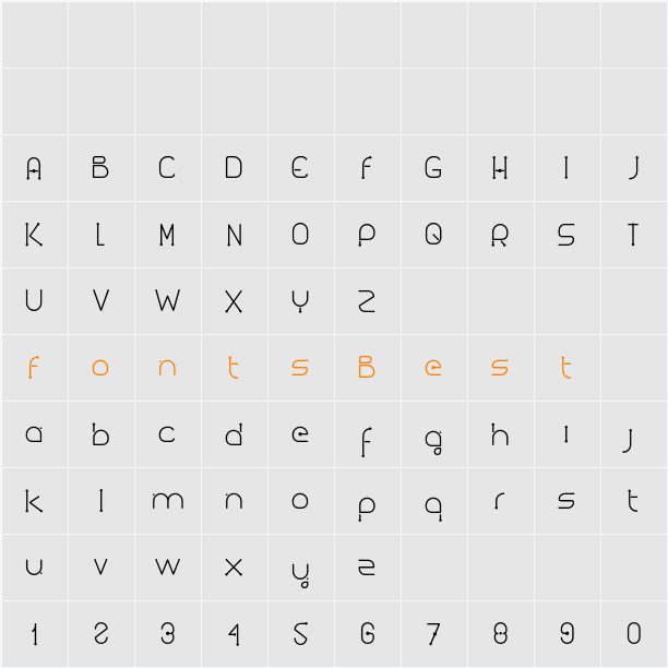 Kuasar Character Map