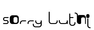 Sorry Luthi Font Image