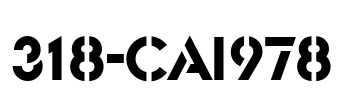 318-CAI978 Font Image