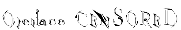 Openface CENSORED Font Image