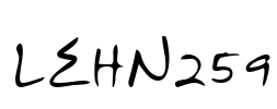 LEHN259 Font Image