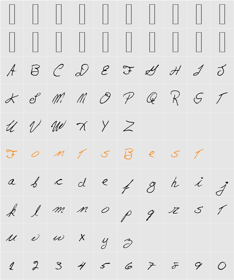 Lloyd Character Map