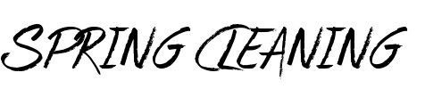 Spring Cleaning Font Image