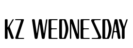 KZ WEDNESDAY Font Image