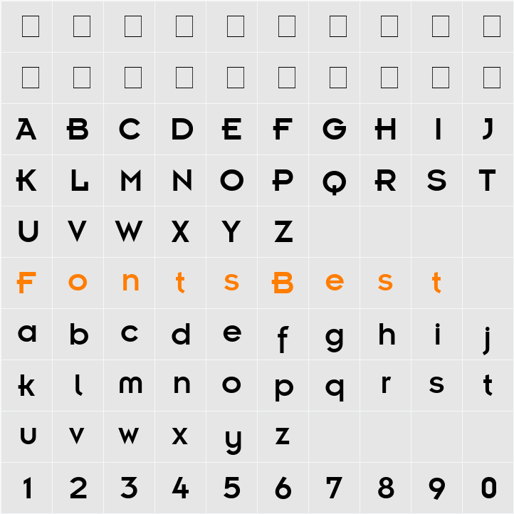Kernel SSi Character Map