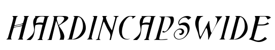 HardinCapsWide Font Image