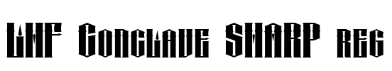 LHF Conclave SHARP reg Font Image