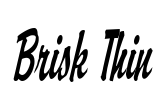 Brisk Thin Font Image