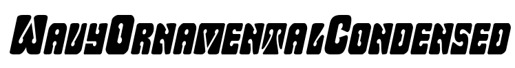 WavyOrnamentalCondensed Font Image