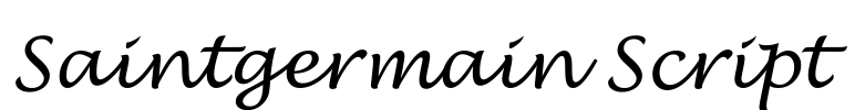 Saintgermain Script Font Image
