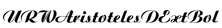 URWAristotelesDExtBol Font Image