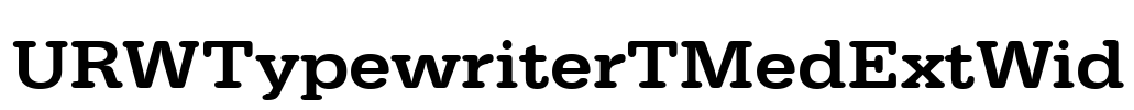 URWTypewriterTMedExtWid
