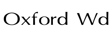 Oxford Wd Font Image
