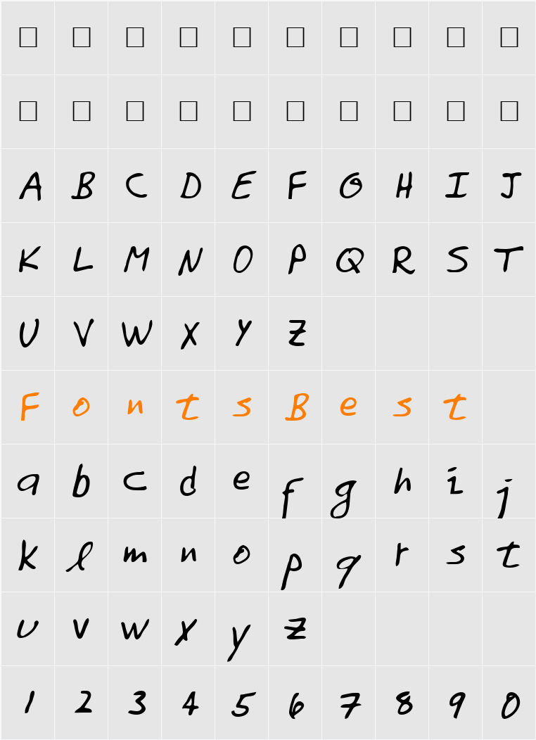 Tomo Character Map