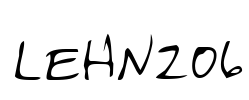 LEHN206 Font Image