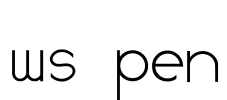 WS Pen Font Image
