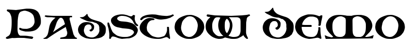 Padstow Demo Font Image