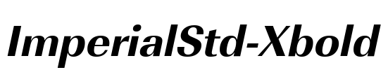 ImperialStd-Xbold Font Image