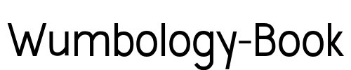 Wumbology-Book Font Image