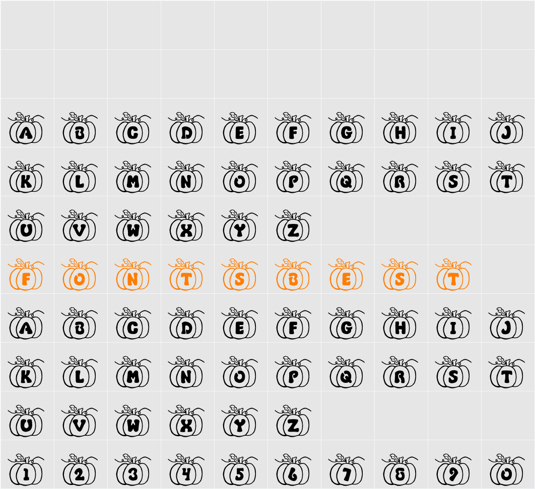 JI Pumpkins Character Map