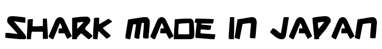 Shark Made In Japan Font Image