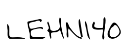 LEHN140 Font Image