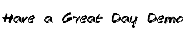 Have a Great Day Demo Font Image