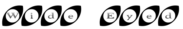 Wide Eyed Font Image