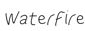 WaterFire Font Image