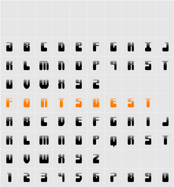 Force Majeure Halftone Character Map