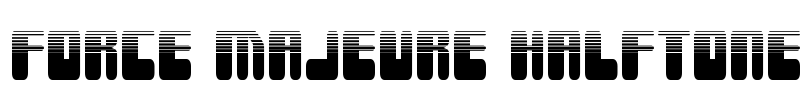 Force Majeure Halftone Font Image