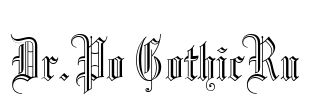 Dr.Po GothicRu Font Image