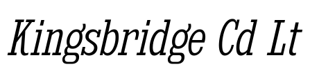 Kingsbridge Cd Lt Font Image
