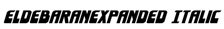 EldebaranExpanded Italic Font Image