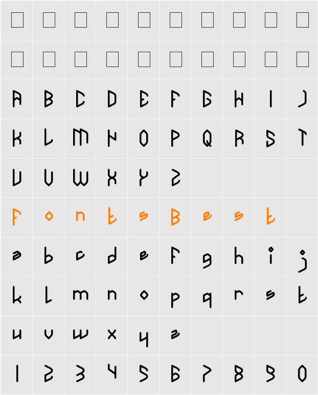 TAKE ON ME Character Map