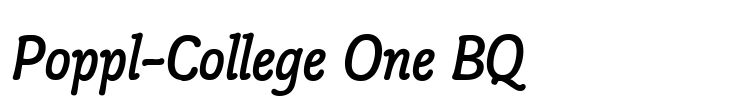 Poppl-College One BQ