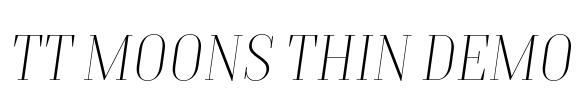 TT Moons Thin DEMO Font Image