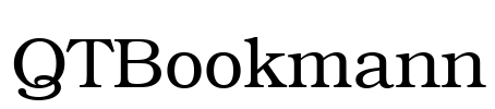 QTBookmann Font Image