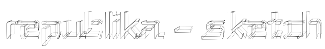Republika - Sketch Font Image