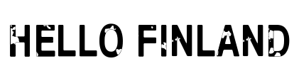 Hello Finland Font Image
