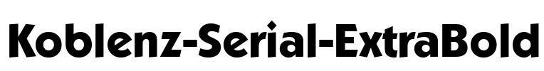 Koblenz-Serial-ExtraBold Font Image