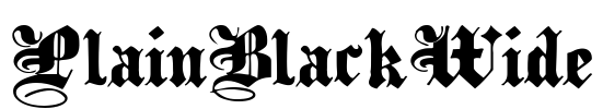 PlainBlackWide
